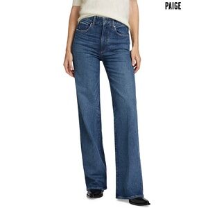 NEW PAIGE Sasha High Rise Wide Leg Jeans in Boogie 27